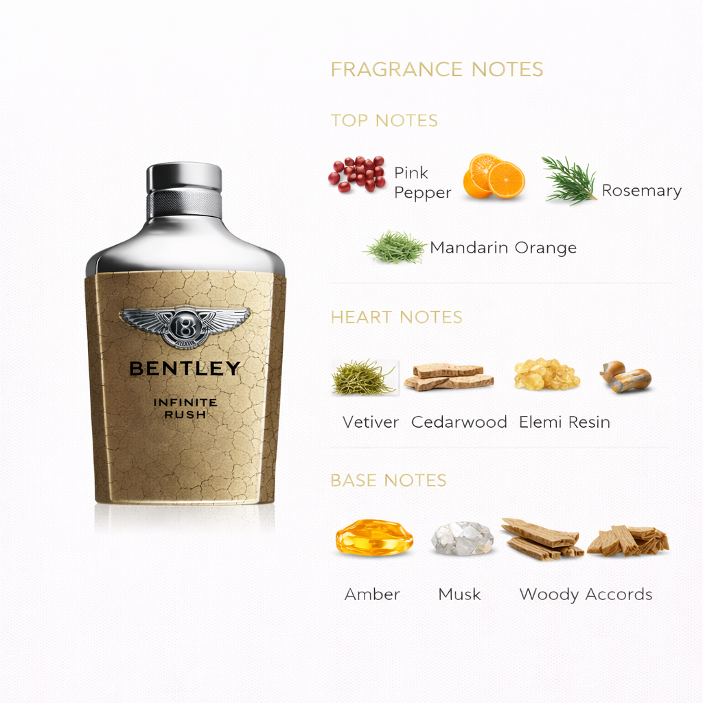 Bentley Infinite Rush Eau de Toilette | Woody Oriental Scent