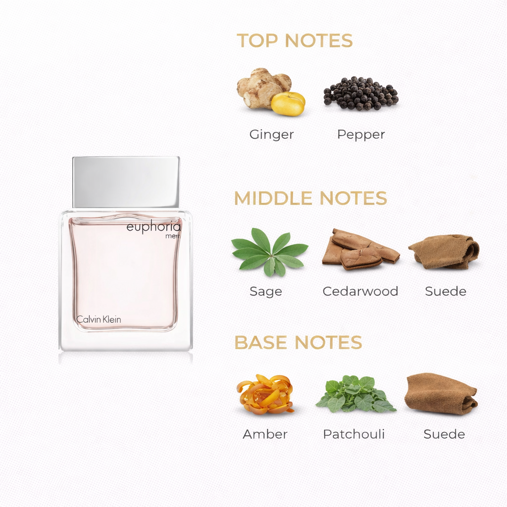 Calvin Klein Euphoria Eau de Toilette for Men | Spicy Woody Scent