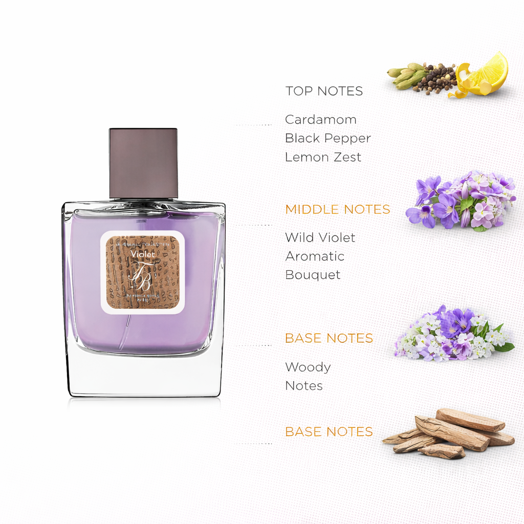 Sensual Spicy Floral Woody Fragrance | Cardamom & Violet Scent