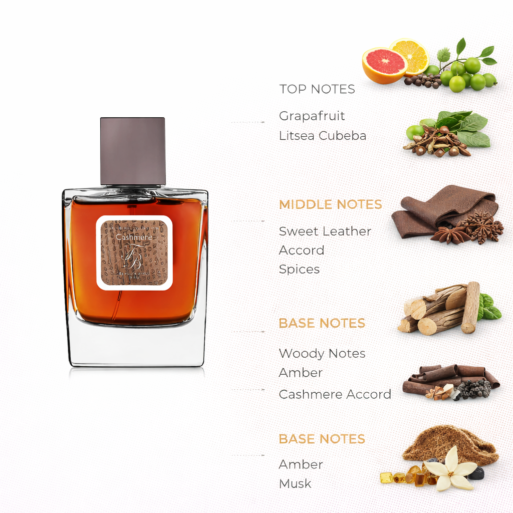 Sensual Cashmere & Leather Fragrance | Warm Amber Woody Scent