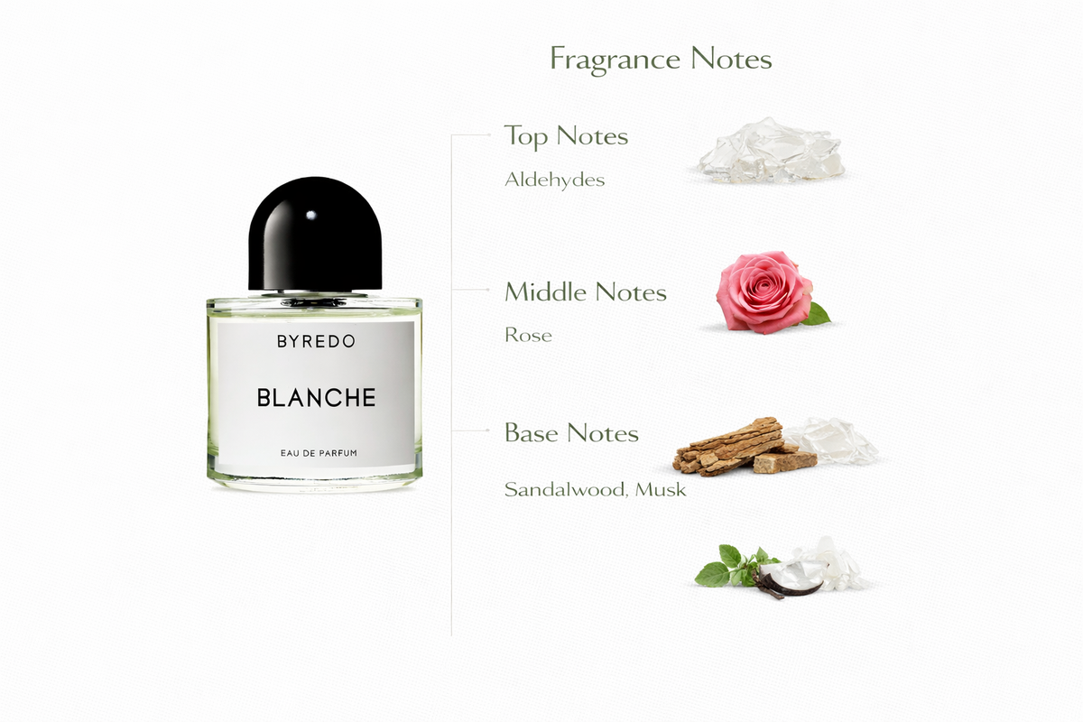 Byredo Blanche Eau de Parfum | Clean Aldehydic Floral Musk Fragrance