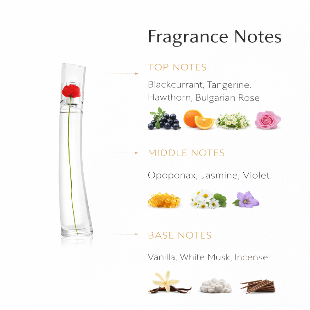 Kenzo Flower by Kenzo Eau de Parfum – Floral Powdery Fragrance for Women