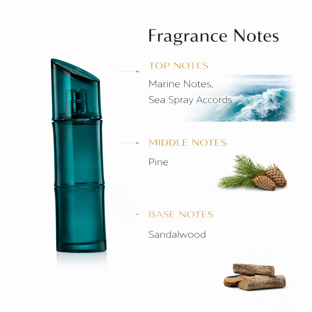 KENZO HOMME Eau de Toilette – Fresh Woody Marine Fragrance for Men