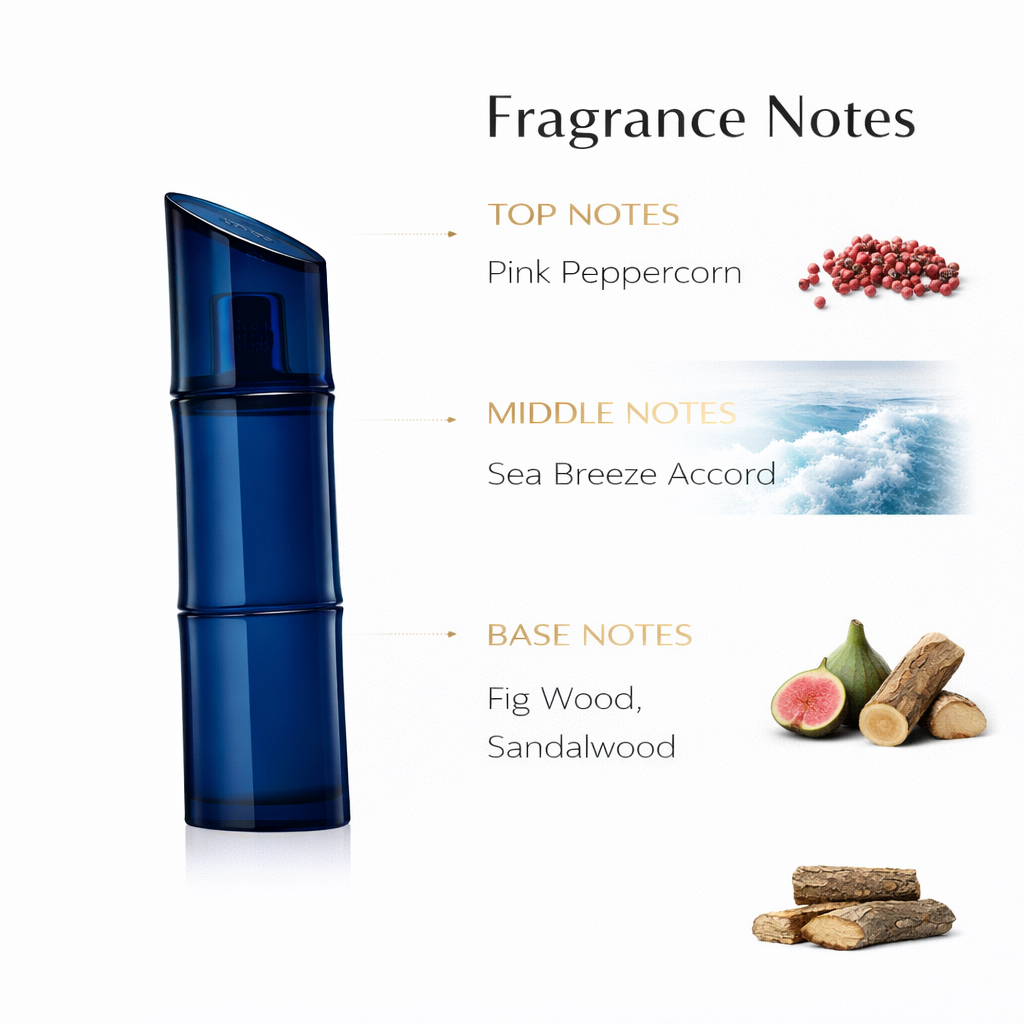 KENZO HOMME Eau de Toilette Intense – Fresh Marine Woody Fragrance for Men