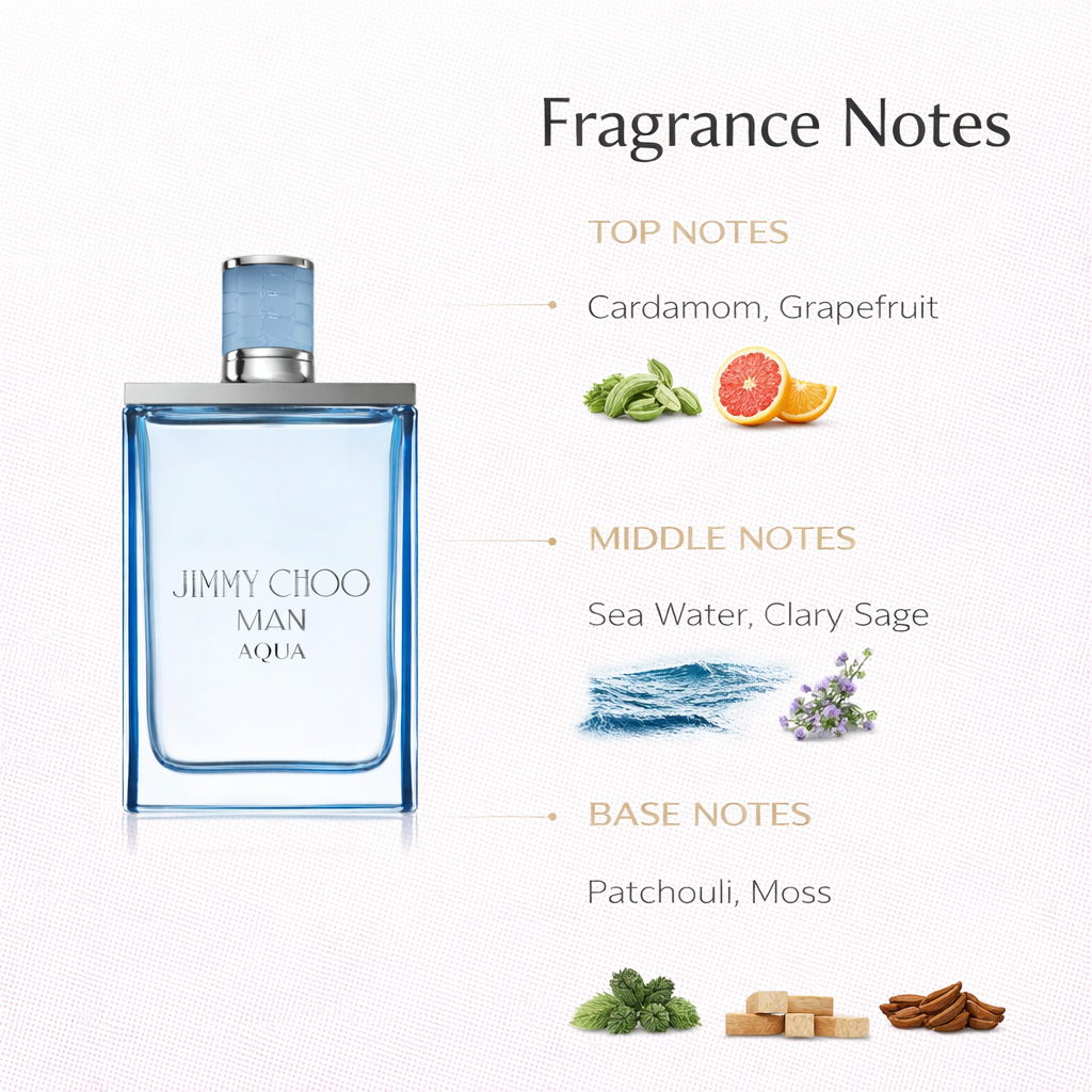 Jimmy Choo Man Blue Eau de Toilette for Men | Woody Aromatic Everyday Fragrance