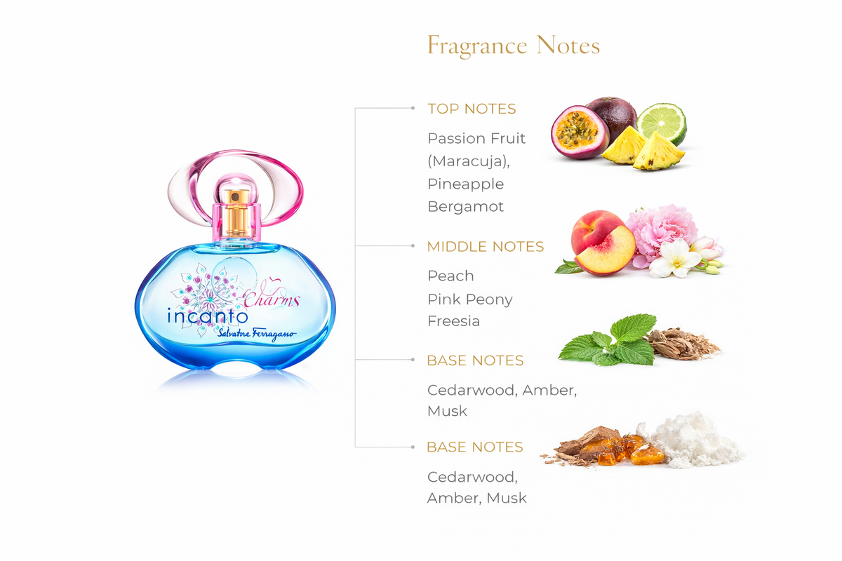Salvatore Ferragamo Incanto Shine Eau de Toilette | Fruity Floral Perfume for Women