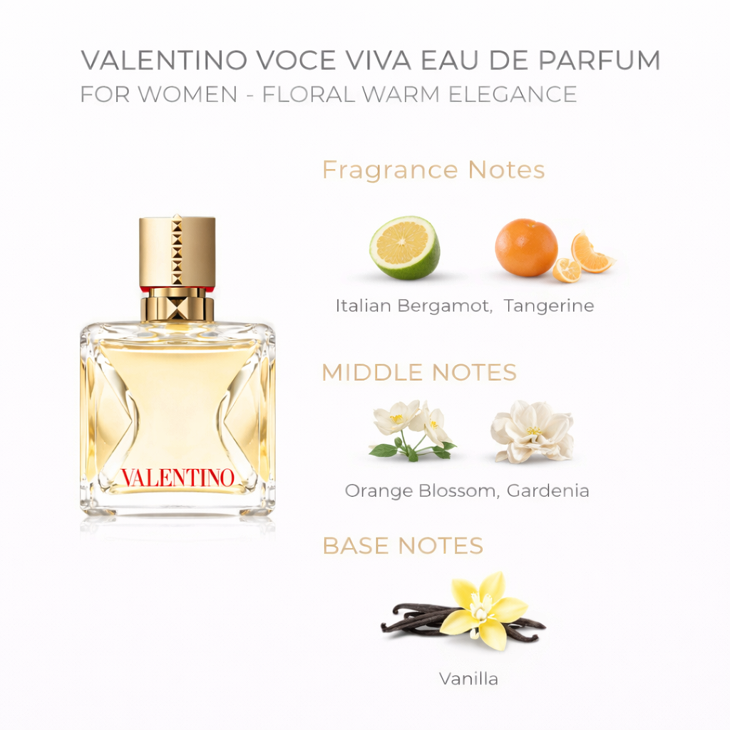 Valentino Voce Viva Eau de Parfum for Women – Floral Warm Elegance