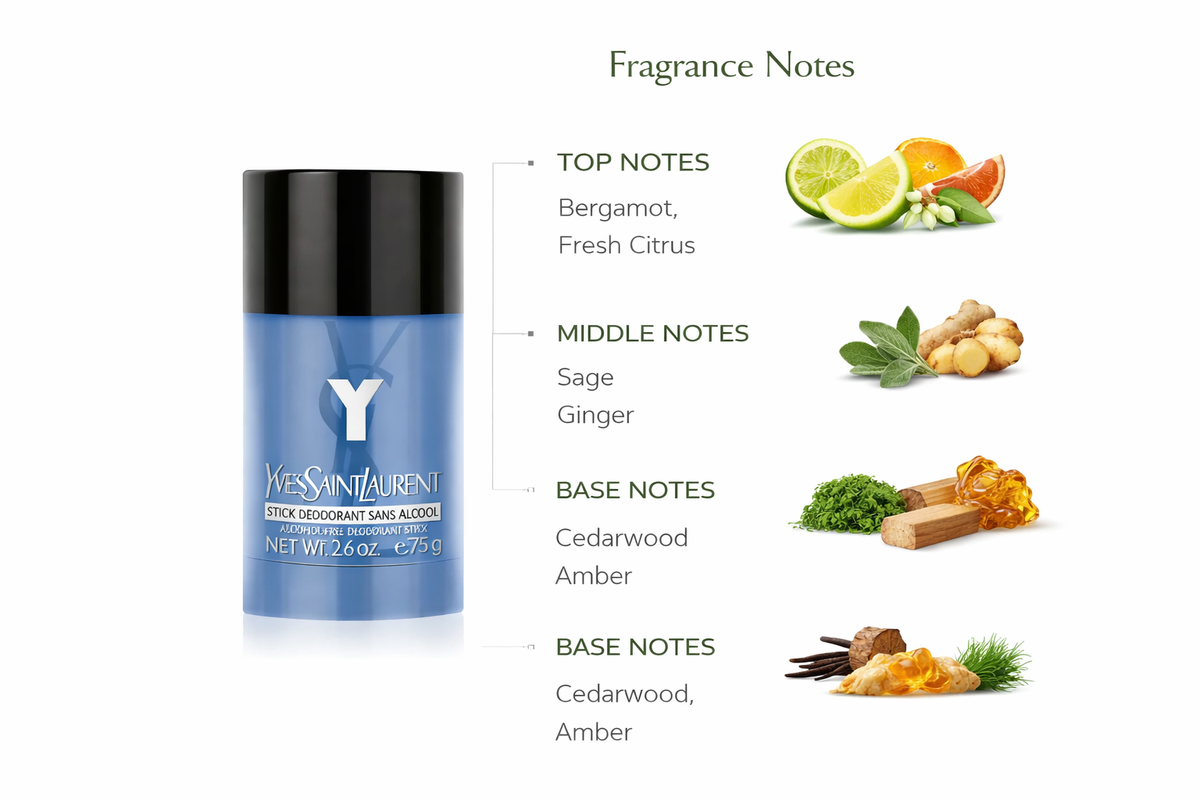 Yves Saint Laurent Y Deodorant Stick for Men | Long-Lasting Freshness & Elegance