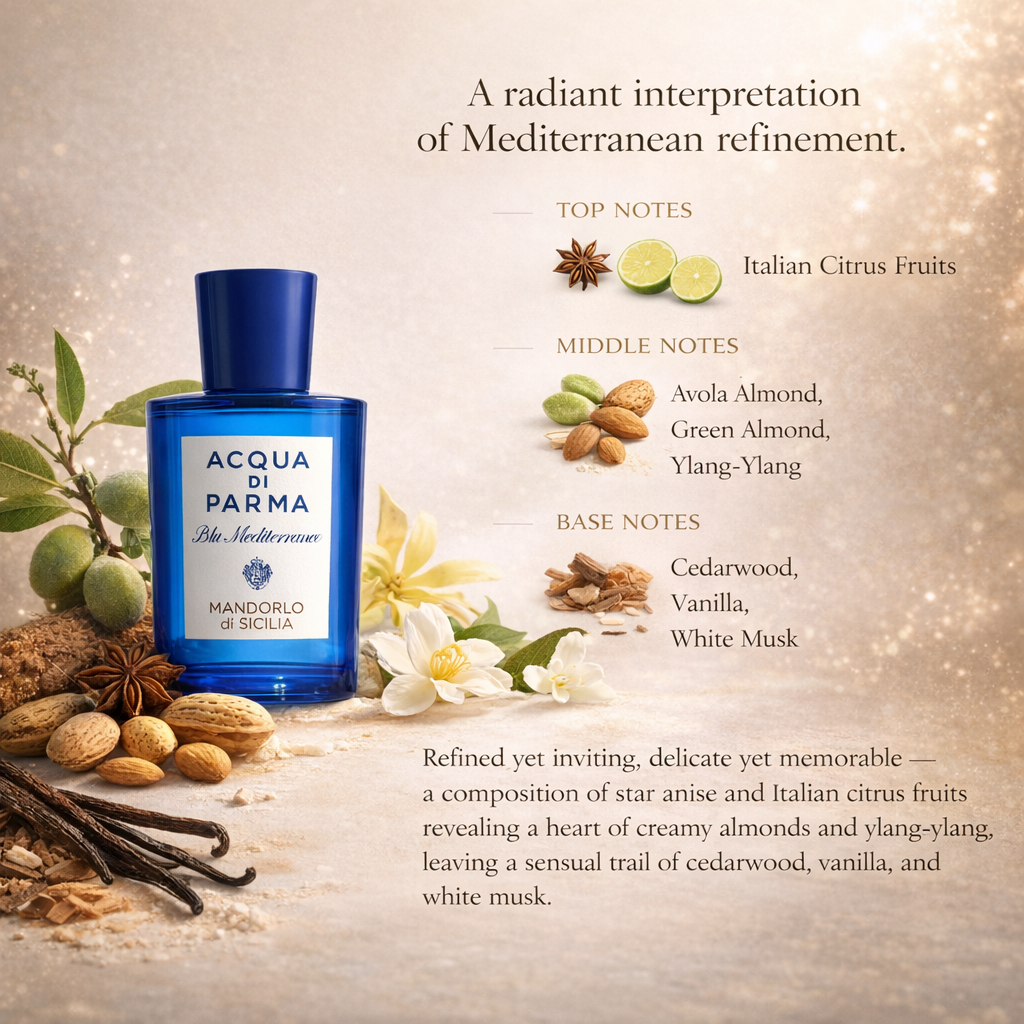Acqua di Parma Mandorlo di Sicilia Eau de Toilette | Warm Almond Citrus Fragrance