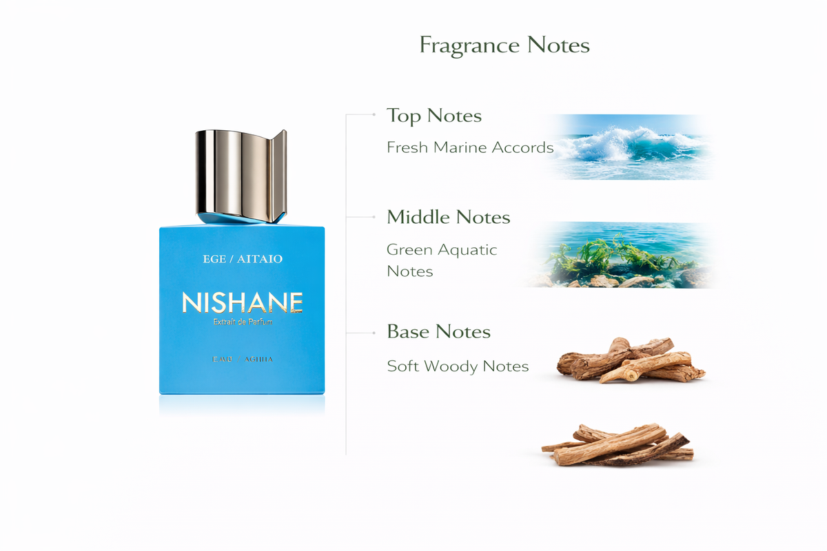 Nishane EGE / AIGAIO Eau de Parfum | Green Aquatic Mediterranean Fragrance