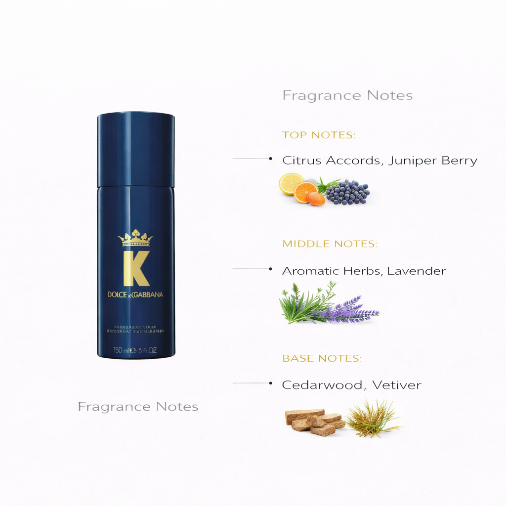 K by Dolce & Gabbana Deodorant | Fresh Masculine Care