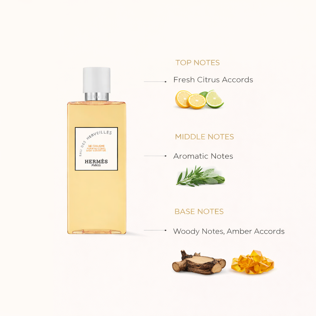 Hermès Eau des Merveilles Perfumed Shower Gel – Soft, Magical Freshness