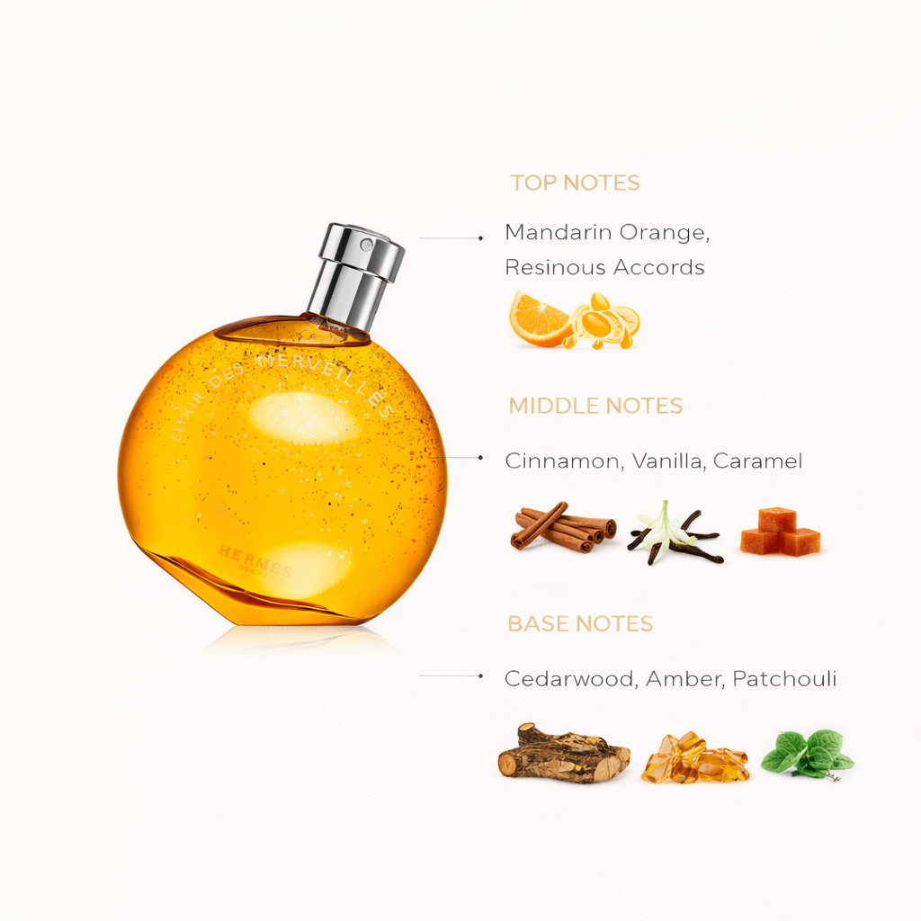 Hermès Elixir des Merveilles Eau de Parfum – Oriental Vanilla Amber Fragrance for Women