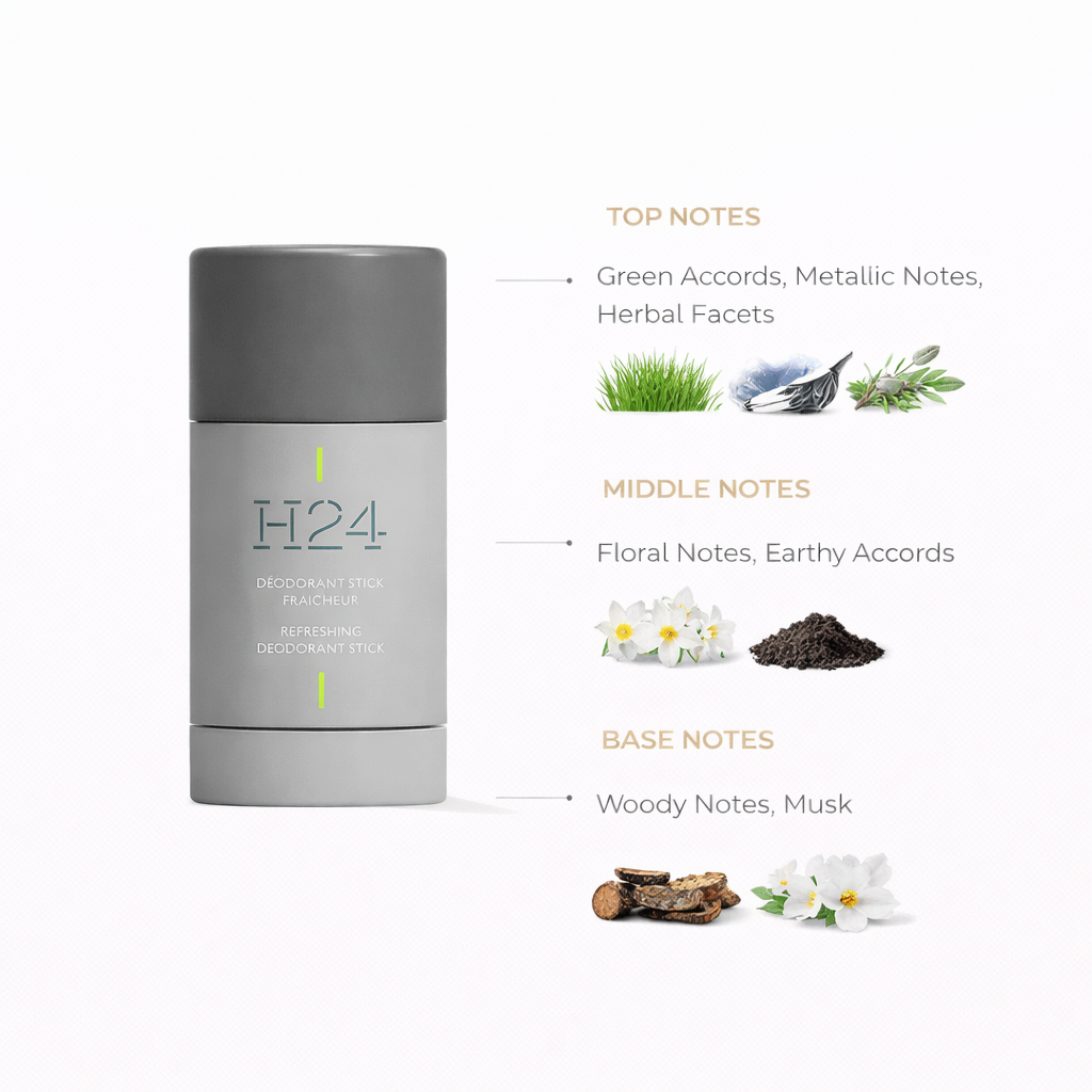 Hermès H24 Déodorant Stick – Modern Fresh Woody Protection for Men