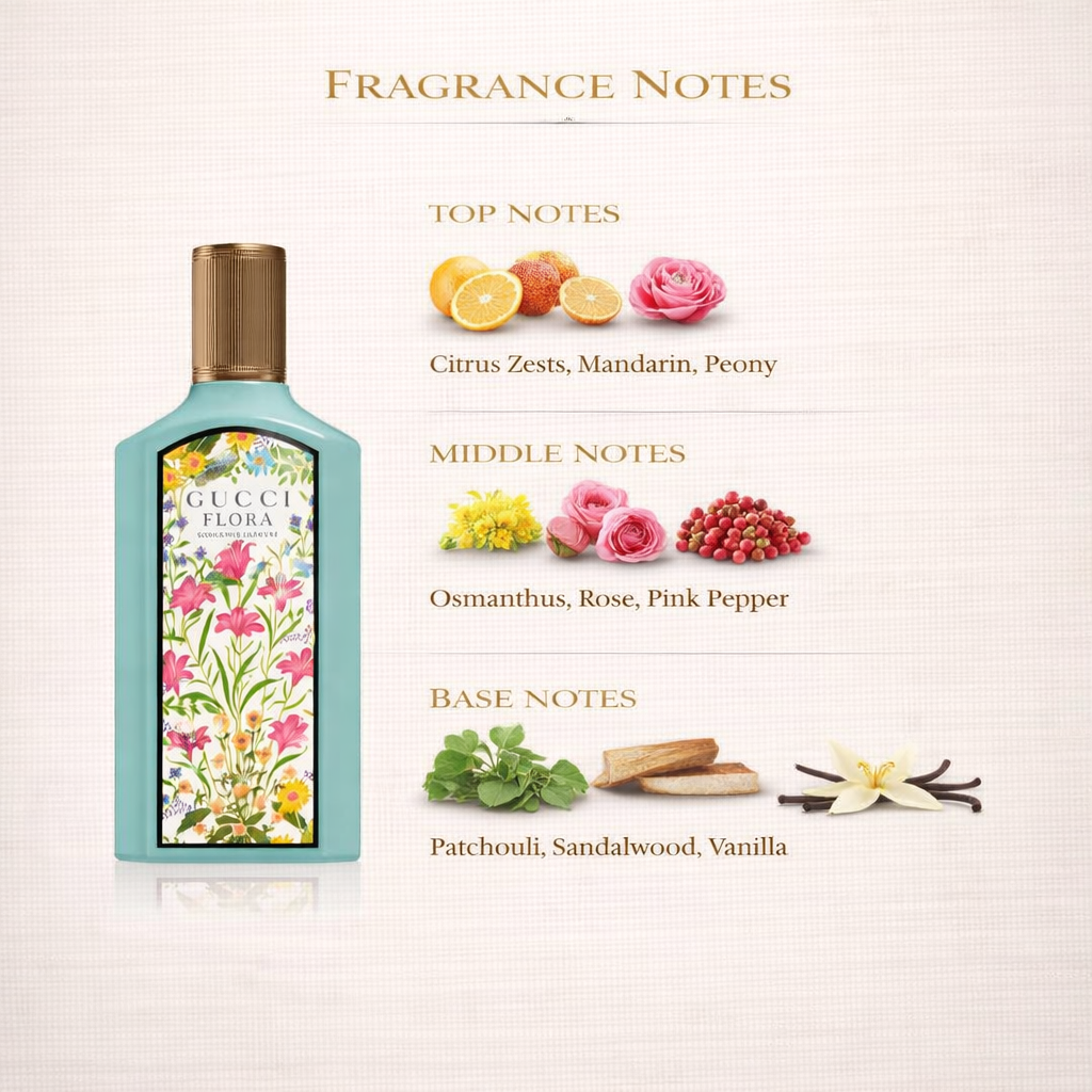 Gucci Flora Eau de Parfum – Feminine Floral Fragrance for Women