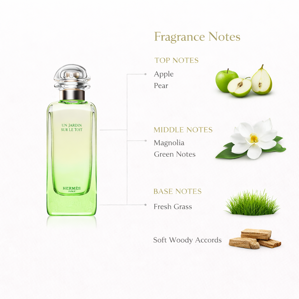 Un Jardin sur le Toit by Hermès | Fresh Green Fruity Floral Fragrance