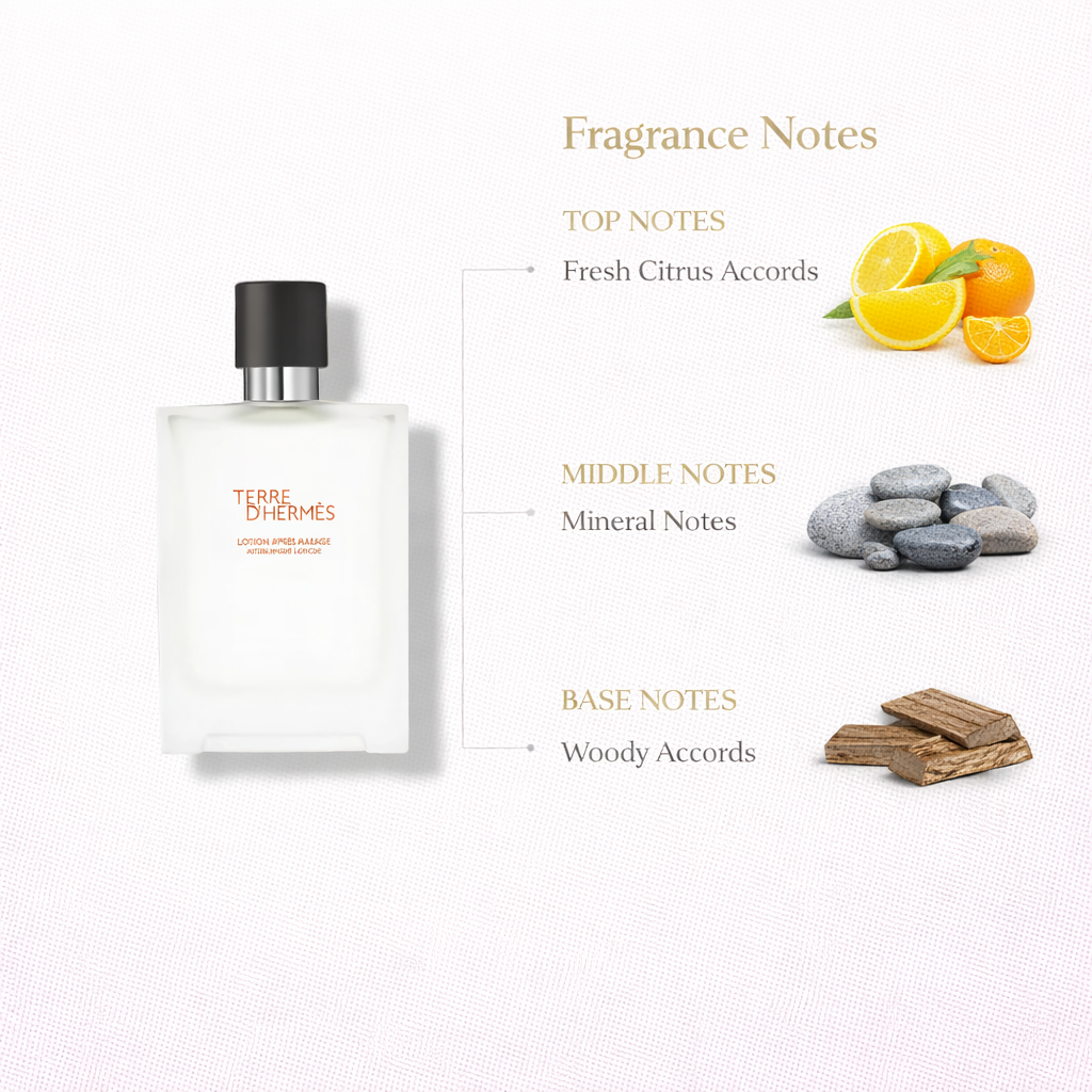 Terre d’Hermès Aftershave Lotion | Fresh Splash-On Care for Men
