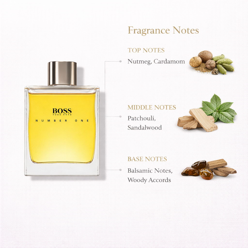 Hugo Boss BOSS Number One Eau de Toilette | Classic Aromatic Fougère for Men