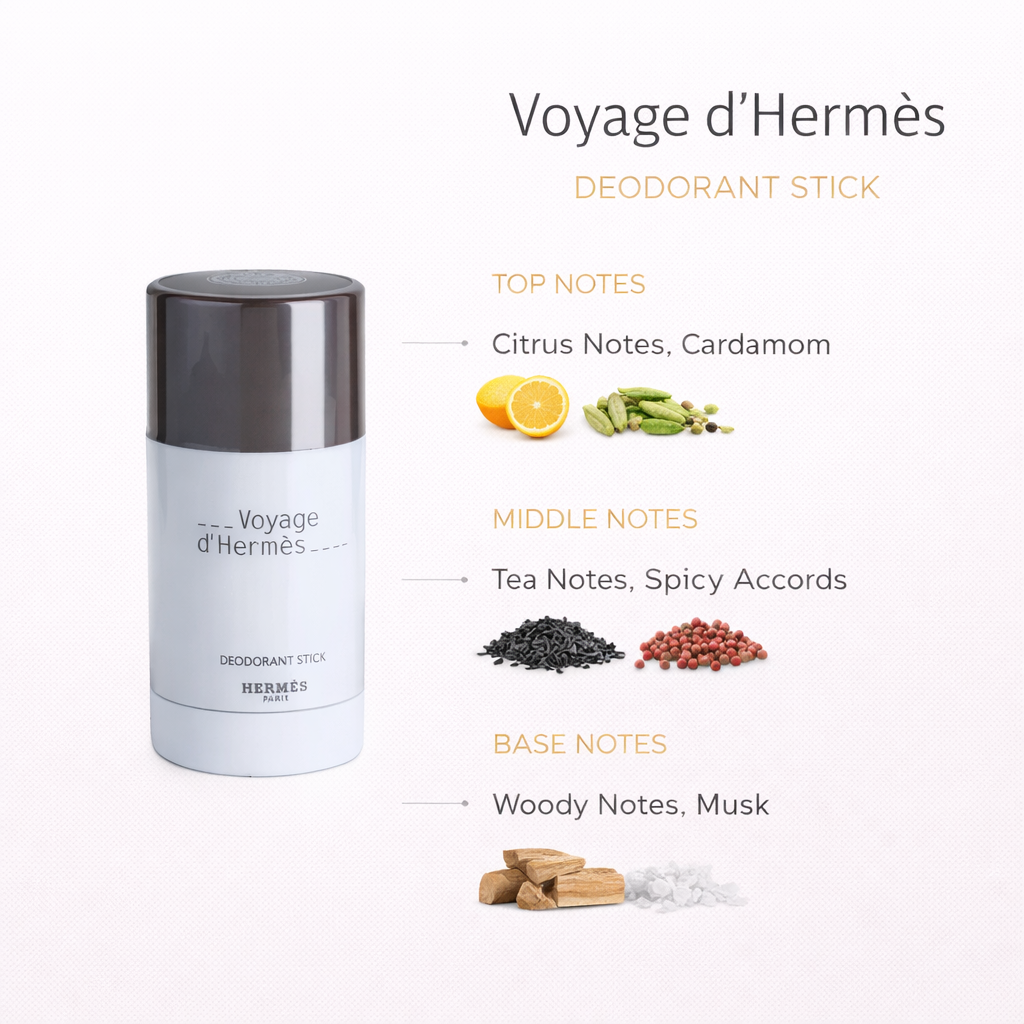 Voyage d’Hermès Deodorant – Fresh Woody Aromatic Protection for Men