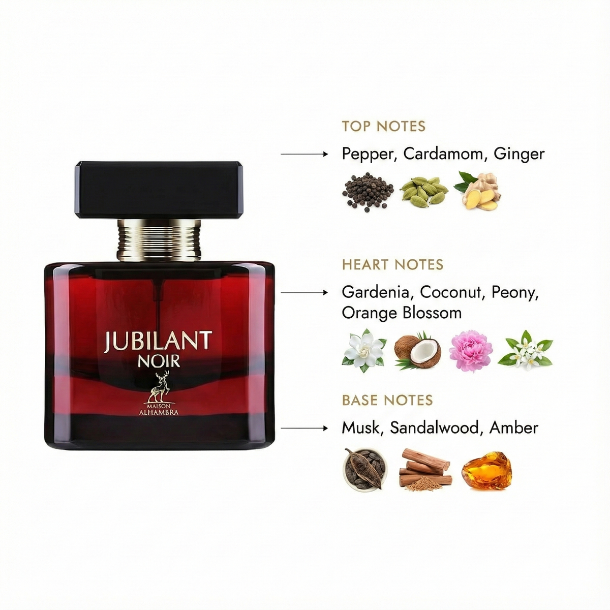 Maison Alhambra Jubilant Noir Eau de Parfum 100ml