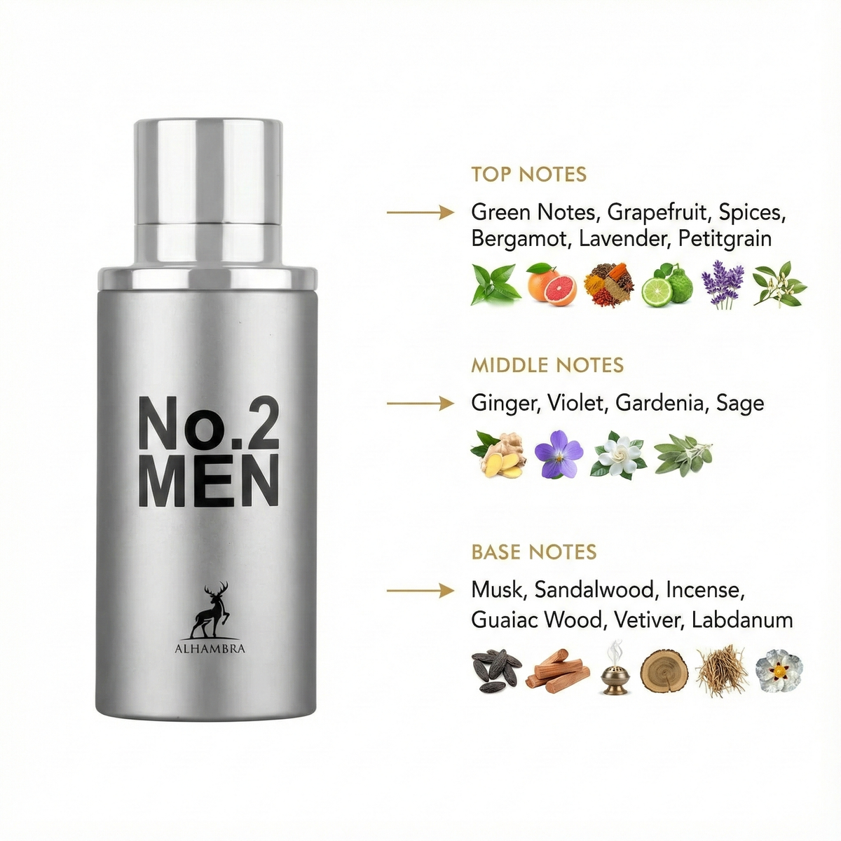 Maison Alhambra No.2 Men Eau de Parfum 80ML