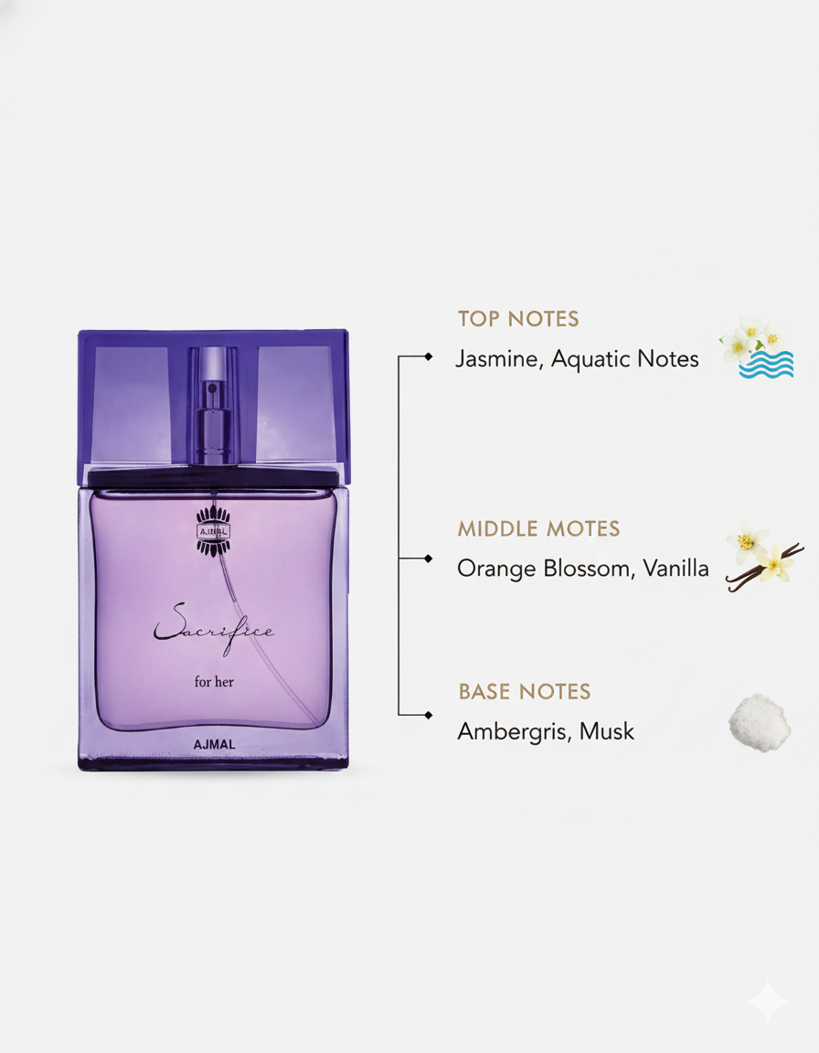Ajmal Sacrifice For Her Eau De Parfum 50ml