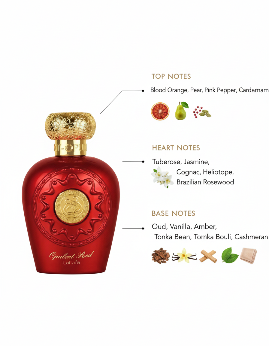Lattafa Opulent Red Eau de Parfum 100m