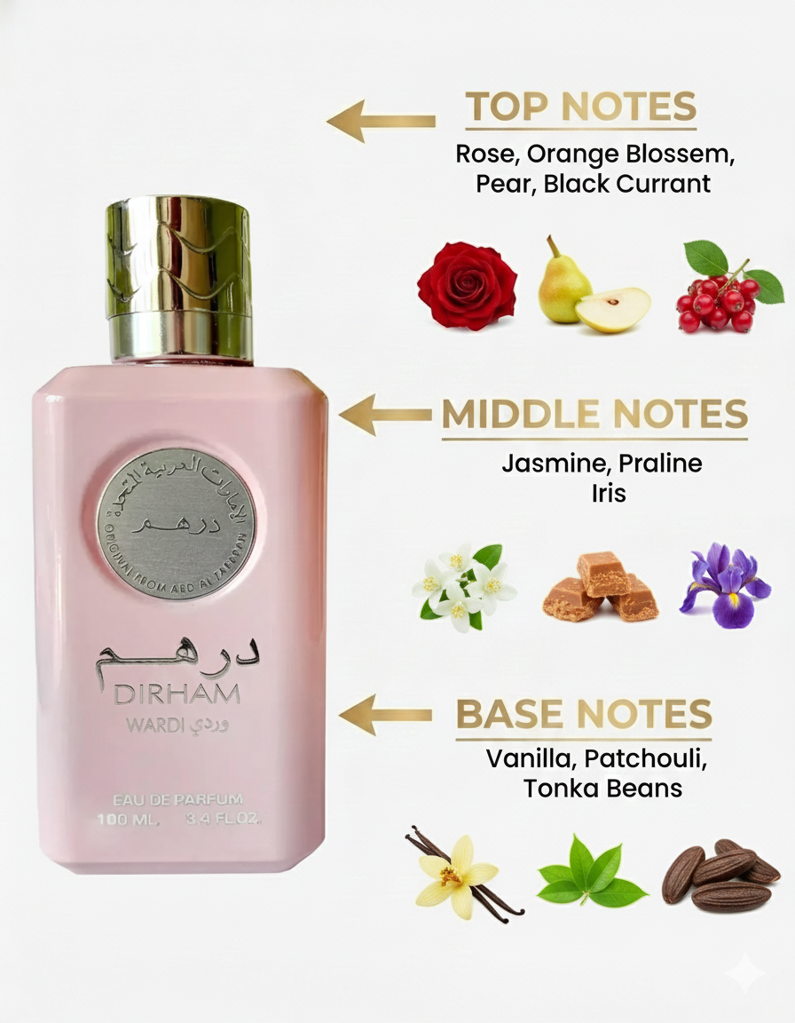 Ard Al Zaafaran Dirham Wardi Eau De Parfum 100ml