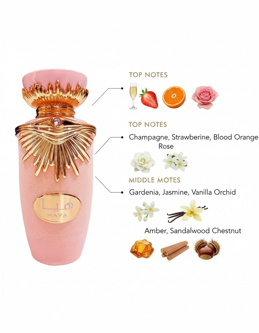 Lattafa Haya Eau De Parfum 100ML for Women