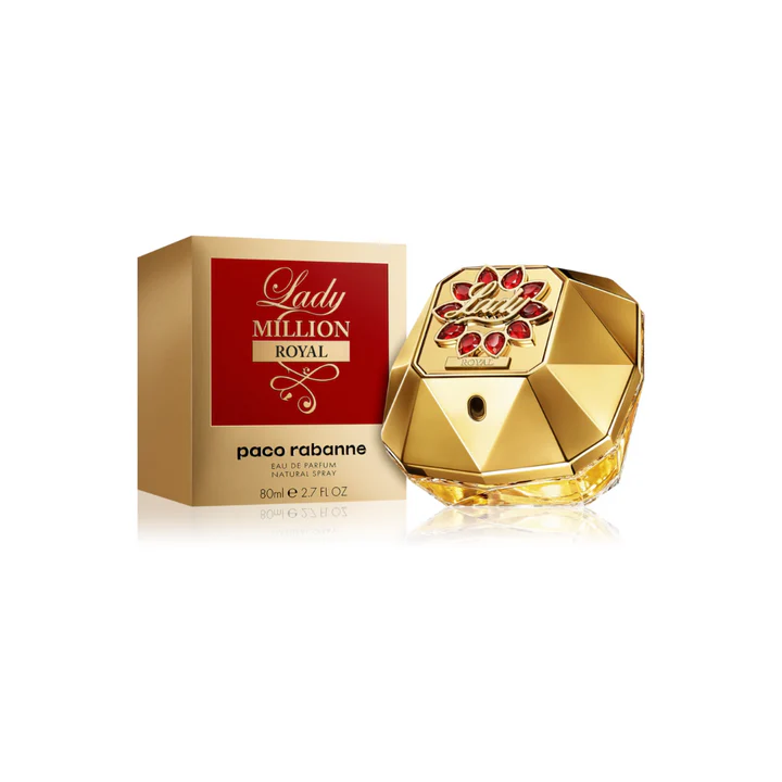 Rabanne Lady Million Royal Eau de Parfum – Floral Fruity Woody Fragrance for Women