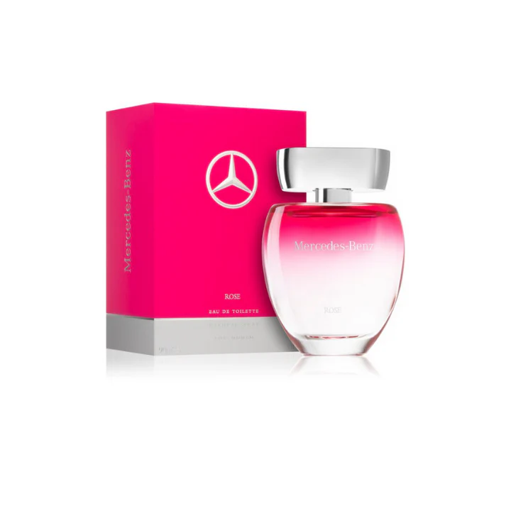 Mercedes-Benz Rose Eau de Toilette – Fresh Floral Citrus Fragrance for Women