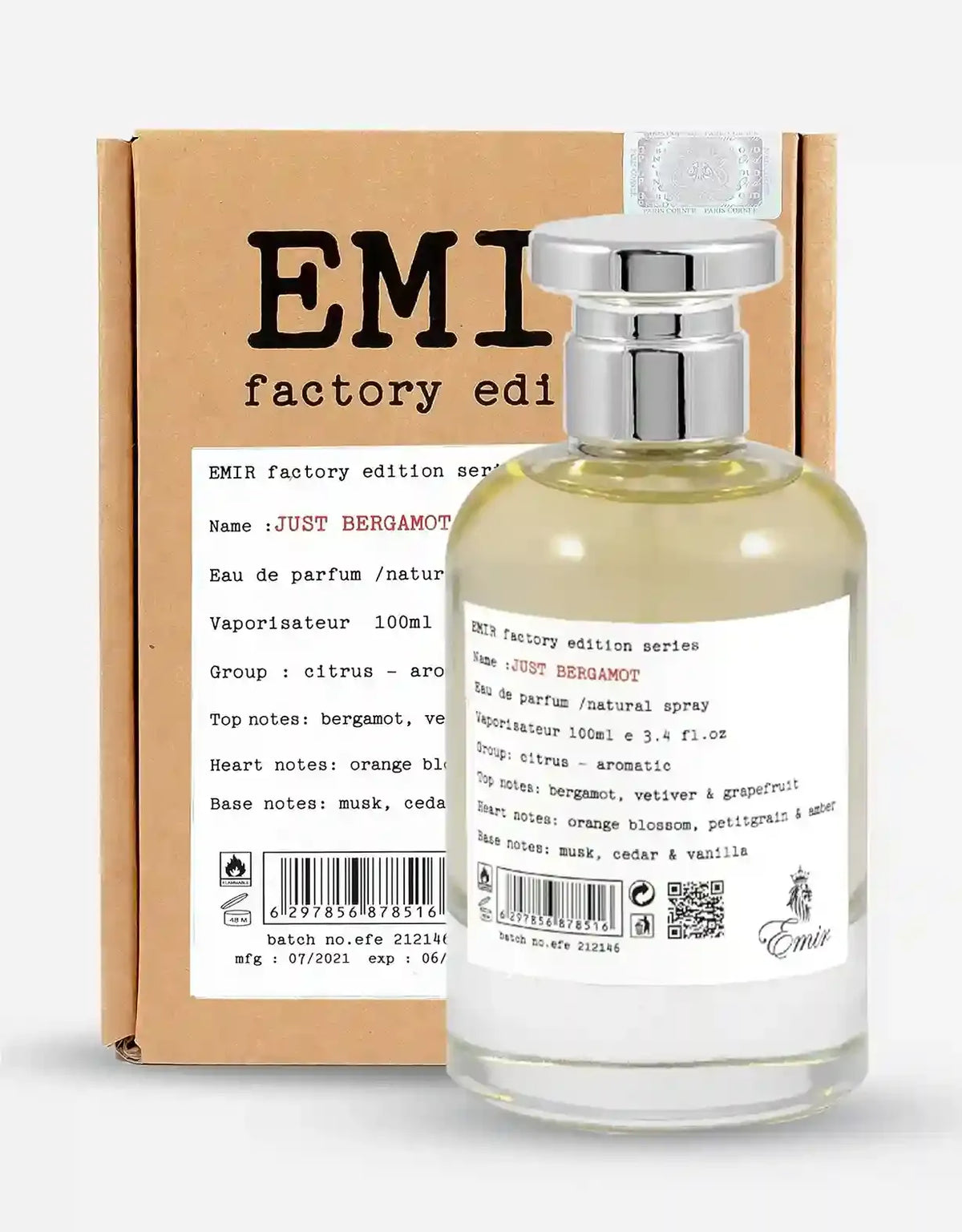 Emir Factory Edition Just Bergamot EDP 100ML