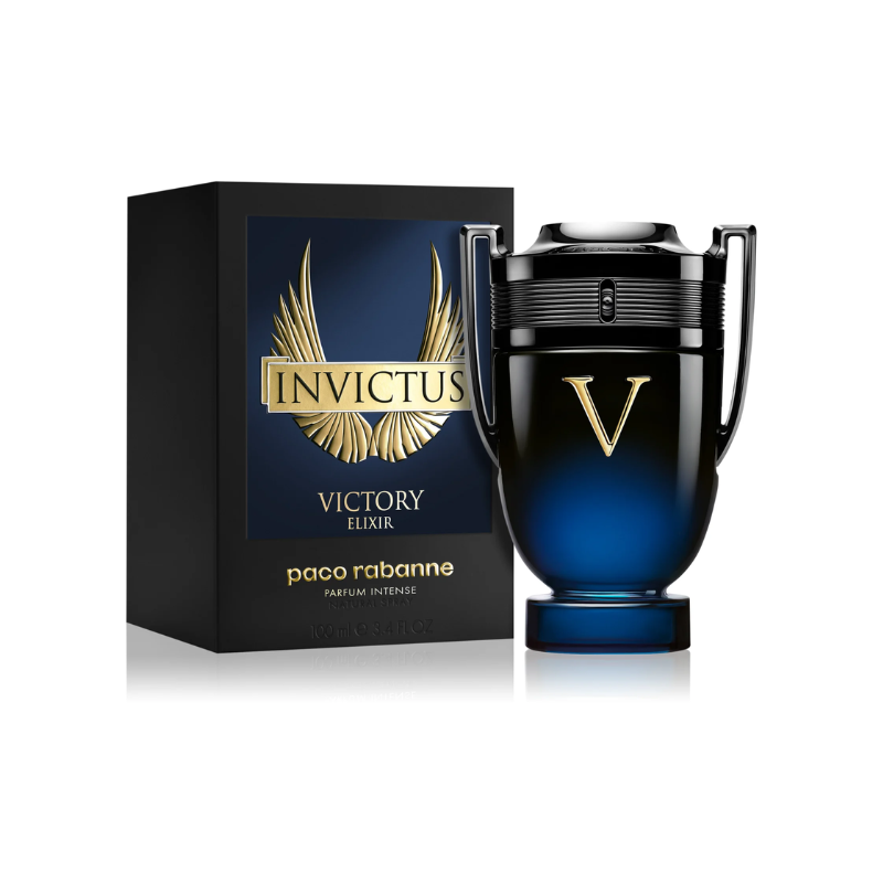 Paco Rabanne Invictus Victory Elixir Eau de Parfum for Men | Powerful Woody Spicy Fragrance