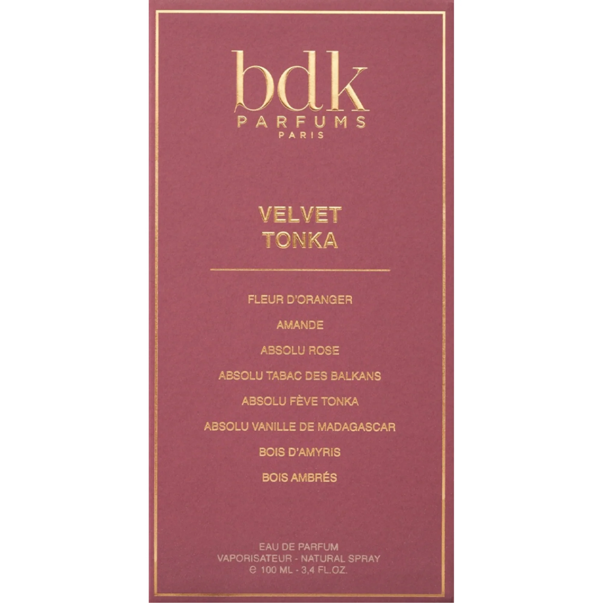 BDK Velvet Tonka Eau de Parfum | Gourmand Tonka Almond Fragrance